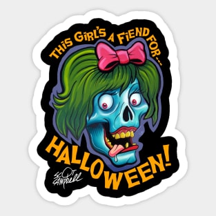 Halloween Girl Sticker